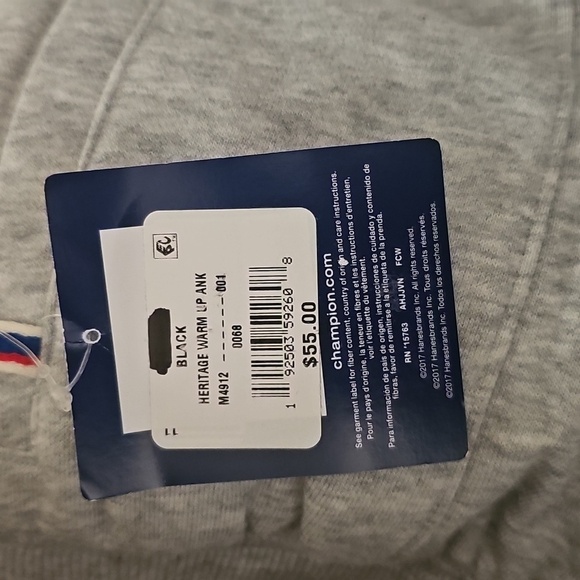 Champion Women's Varsity-Stripe Ankle Gray Women's Jogger Pants, Size XS - Picture 4 of 4